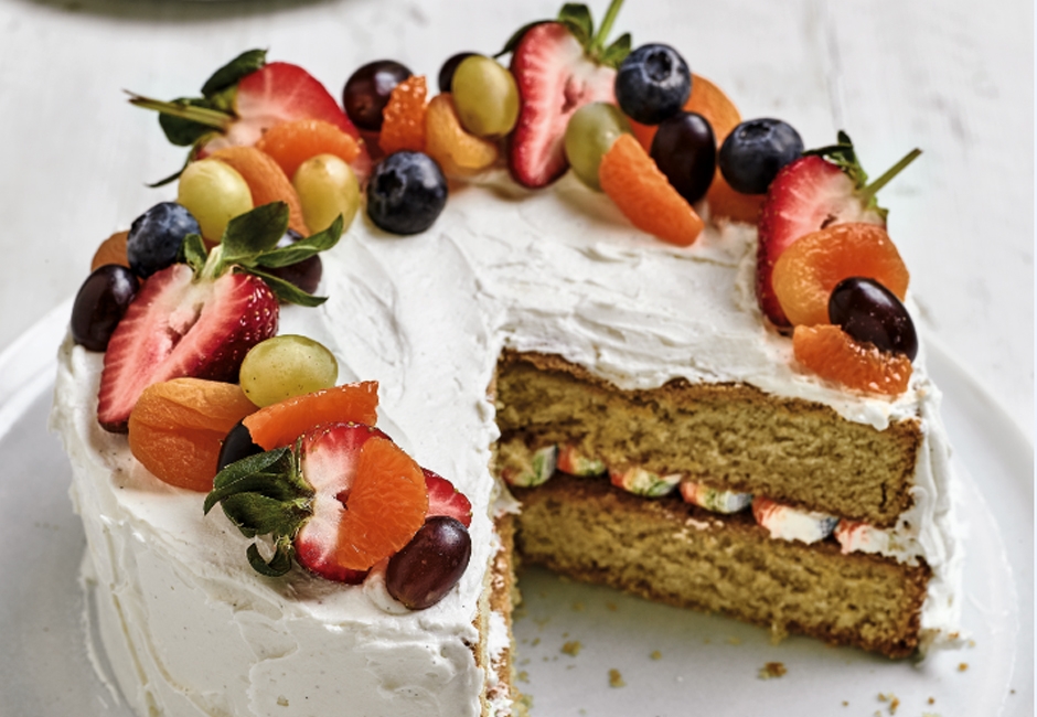 Nadiya's Rainbow Cake recipe for the Great Rainbow Bake Rainbow Trust