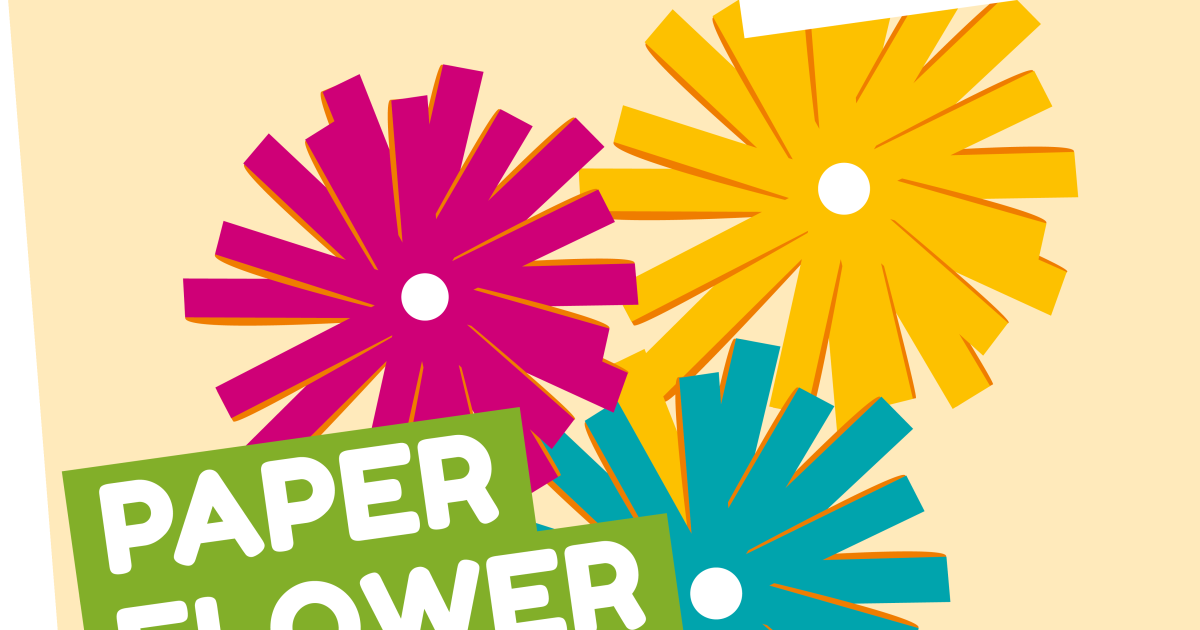 Make your own paper flower card Activities for Kids Rainbow Trust