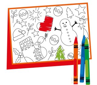 Colour Your Own Christmas Card image