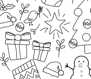 Christmas Colouring Sheet image