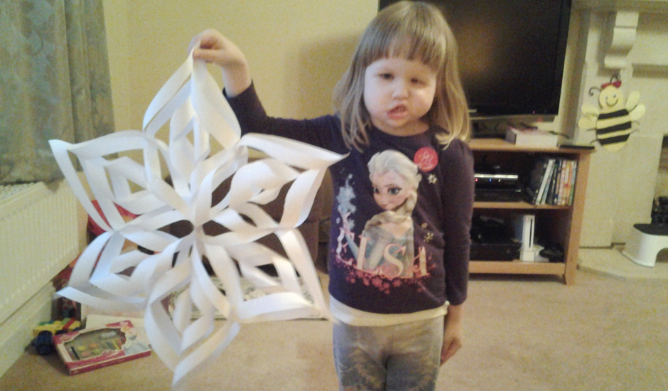 How to make a paper snowflake