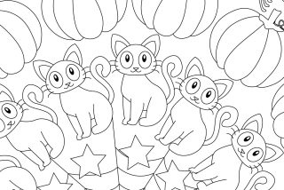 Halloween Colouring in pages image