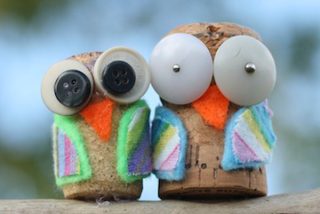 Make a cute cork owl image