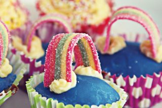Little Rainbow Cup Cakes image