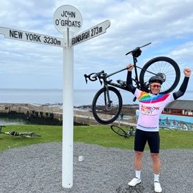 Redhill rider celebrates turning 40 by cycling from Land’s End to John O'Groats for Rainbow Trust thumbnail