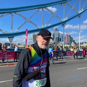 76-year-old Fred runs his 33rd London Marathon in aid of Rainbow Trust thumbnail
