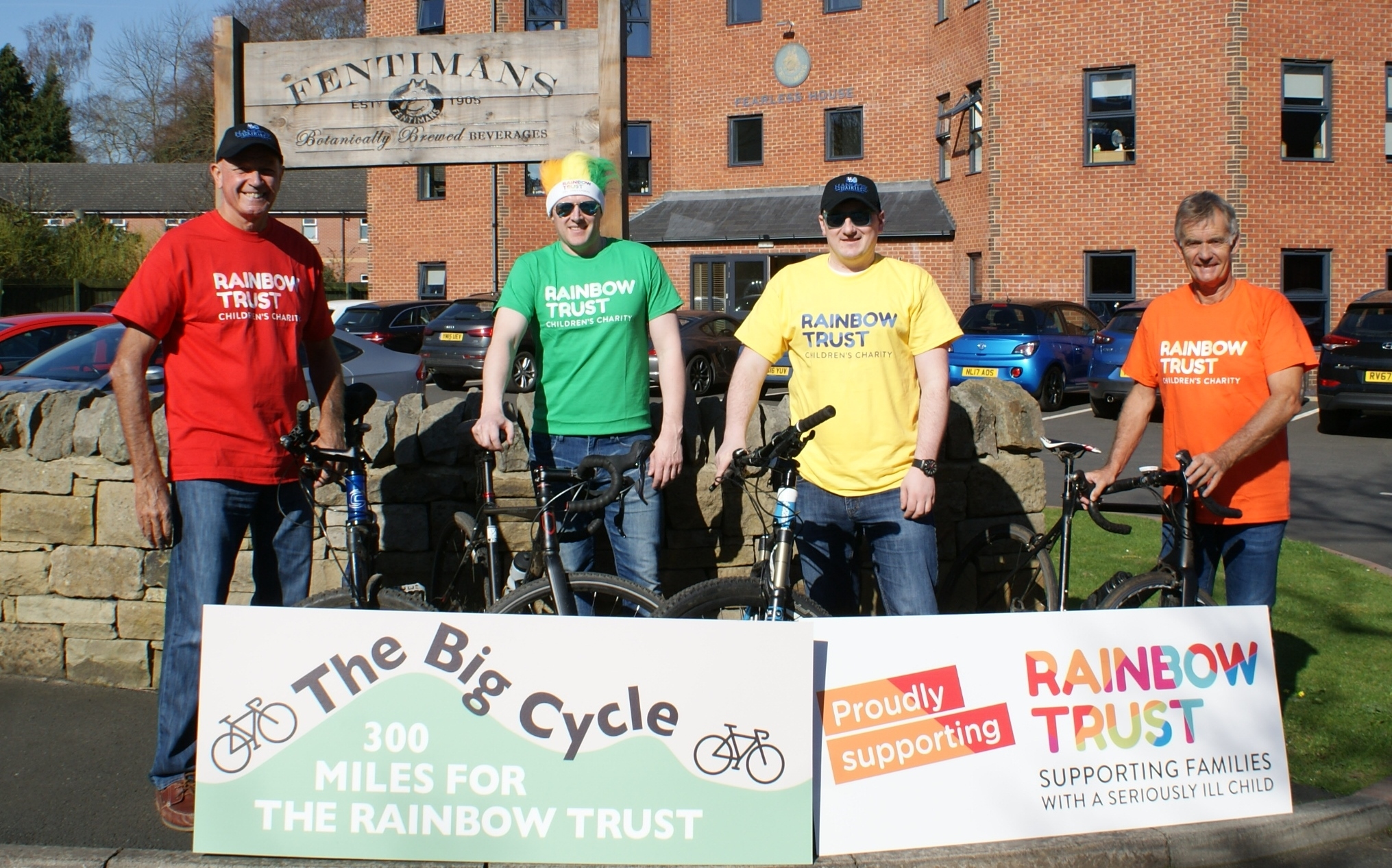 Hanover Dairies and Fentimans 300 mile bike ride to support families with a seriously ill child