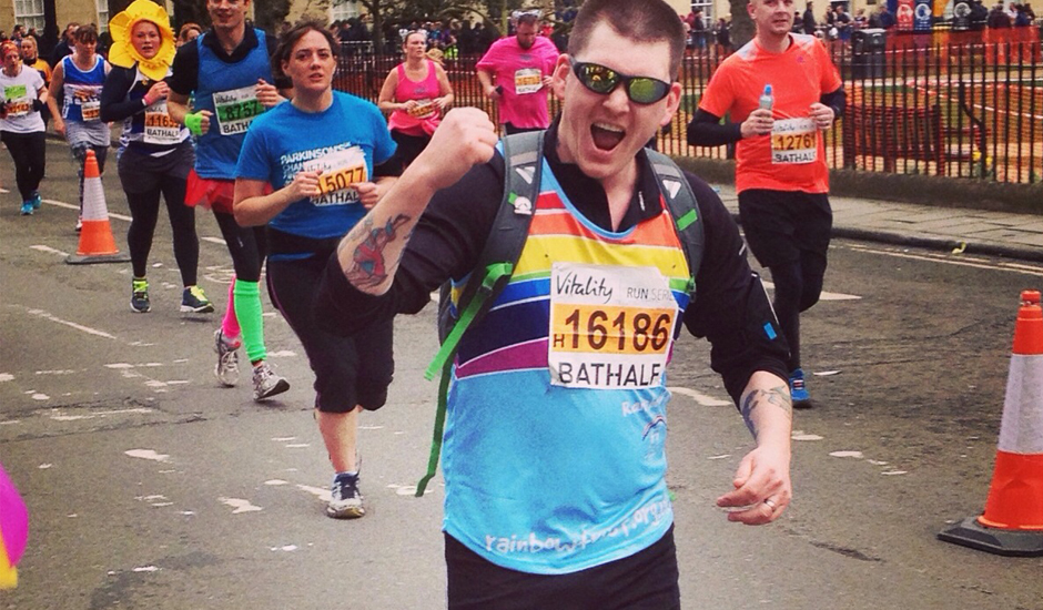 Father hits the ground running to raise funds for Rainbow Trust