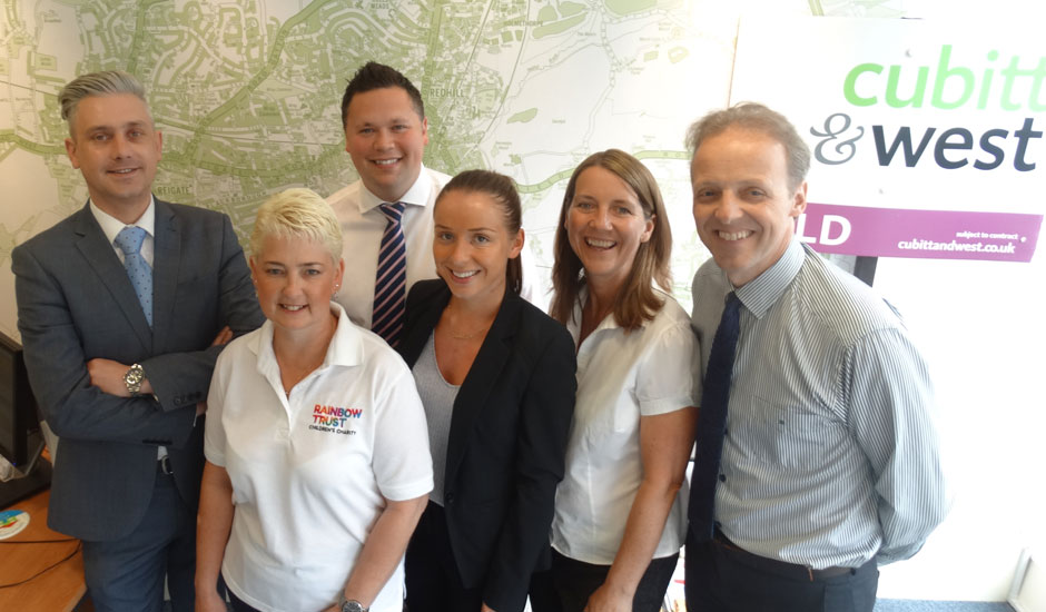 Cubitt & West funds Rainbow Trust Family Support Worker Rainbow Trust