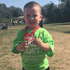 Four-year-old takes on his first fundraiser! thumbnail