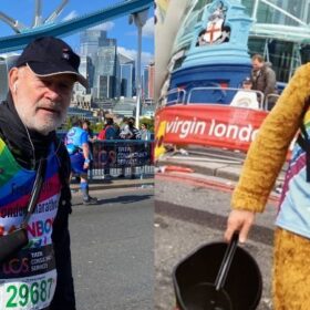 76-year-old Fred runs his 33rd London Marathon in aid of Rainbow Trust thumbnail