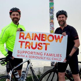 Dad and friend complete Mont Ventoux challenge for Rainbow Trust