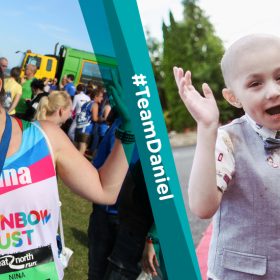 Five year old in remission from cancer is Rainbow Trust’s ‘face’ of the Great North Run thumbnail