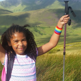 Eight-year-old Swindon girl climbs Snowdon for Rainbow Trust thumbnail