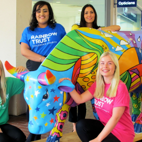 Rainbow Trust’s cow mooves to Leatherhead for CowParade Surrey thumbnail