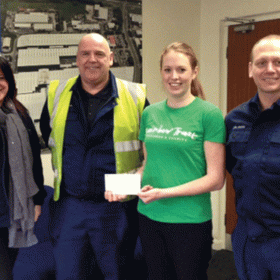 Gestamp Tallent Ltd raise £6,350 for Rainbow Trust thumbnail