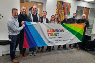 Rainbow Trust’s office neighbours take on cycling challenge to raise vital funds image