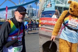 76-year-old Fred runs his 33rd London Marathon in aid of Rainbow Trust image