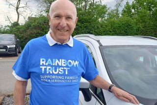 Rainbow Trust volunteer calls for more volunteers to help support families with a seriously ill child, to mark Volunteers Week image