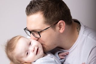 Father shares emotional story of seriously ill daughter to raise awareness of Rainbow Trust helping his family image