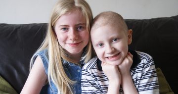 Family supported by Rainbow Trust featured in BBC News report image