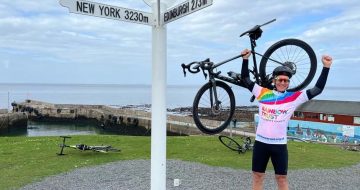 Redhill rider celebrates turning 40 by cycling from Land’s End to John O'Groats for Rainbow Trust image