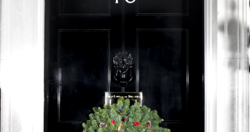 Children supported by Rainbow Trust join PM at Number 10 to turn on Christmas lights image