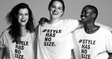 Evans launch style has no size campaign with Rainbow Trust image