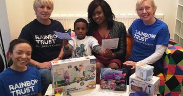 Five-year-old donates birthday presents to Rainbow Trust image