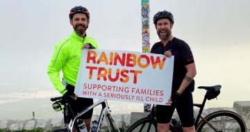Dad and friend complete Mont Ventoux challenge for Rainbow Trust image