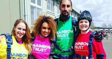 Hugo and Pandora take to the skies for Rainbow Trust image