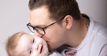 Father shares emotional story of seriously ill daughter to raise awareness of Rainbow Trust helping his family image