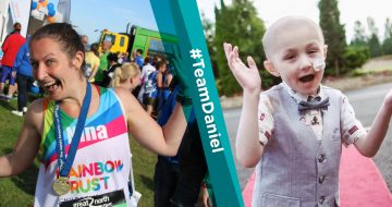 Five year old in remission from cancer is Rainbow Trust’s ‘face’ of the Great North Run image