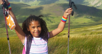 Eight-year-old Swindon girl climbs Snowdon for Rainbow Trust image
