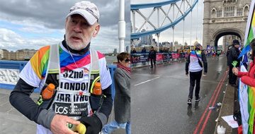 Final London Marathon finisher Fred wins hearts and raises money for Rainbow Trust image