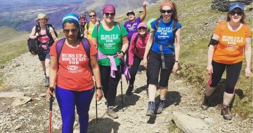 Mums up a Mountain conquer Mount Snowdon image