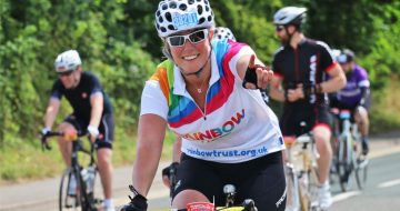 Supporters get on their bikes to raise money for Rainbow trust image