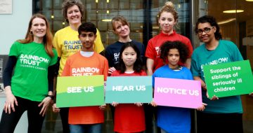 Siblings deliver letter to heart of government image