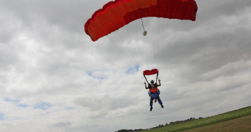Fundraisers in York skydive for charity image